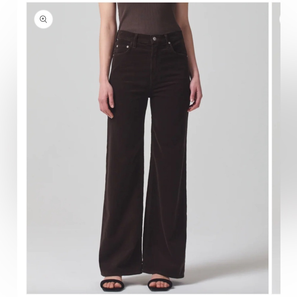 Coh | Citizens Of Humanity Paloma Baggy Corduroy Pant In Wood Size 33